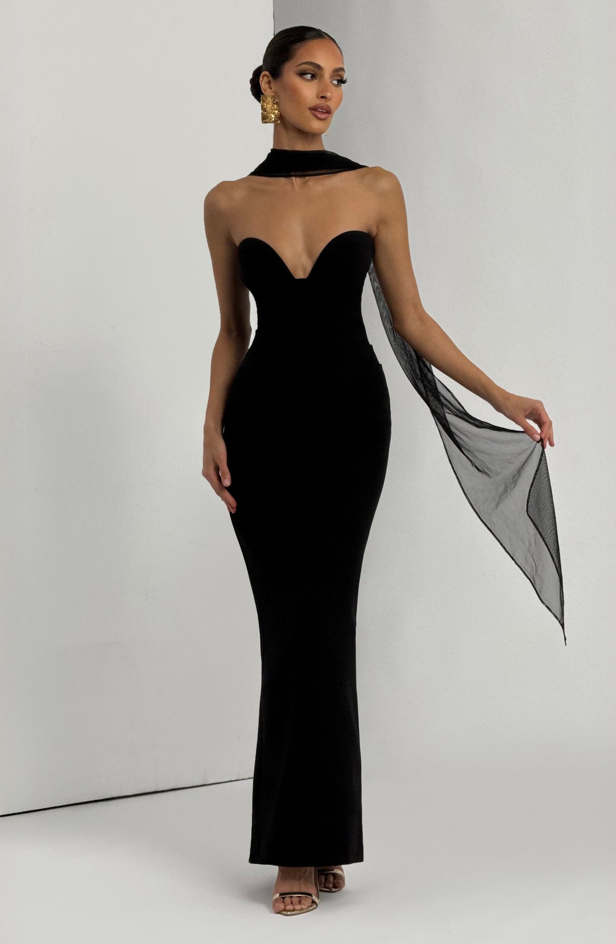 Vestido Maxi Palabra de Honor Naiara