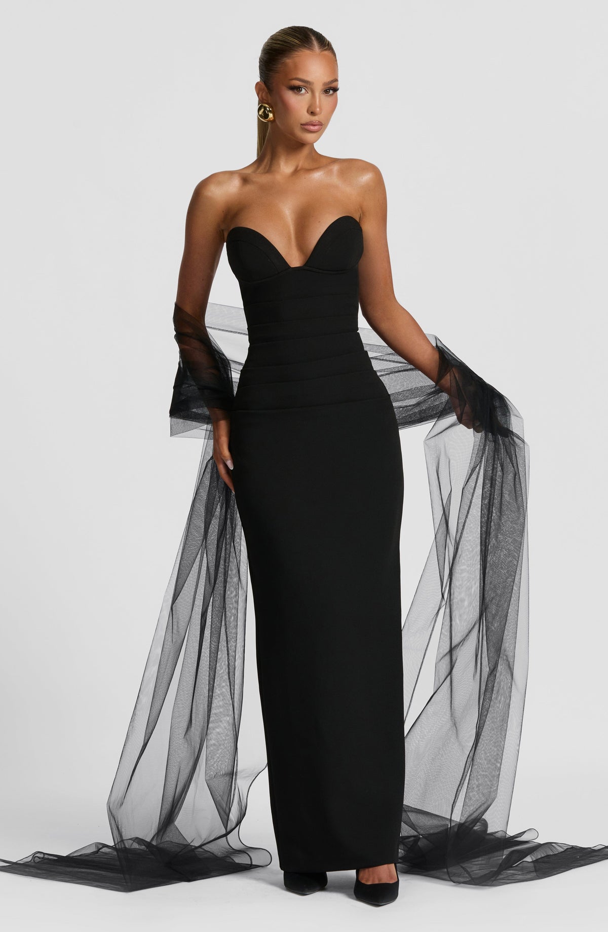 Vestido Maxi Palabra de Honor Naiara