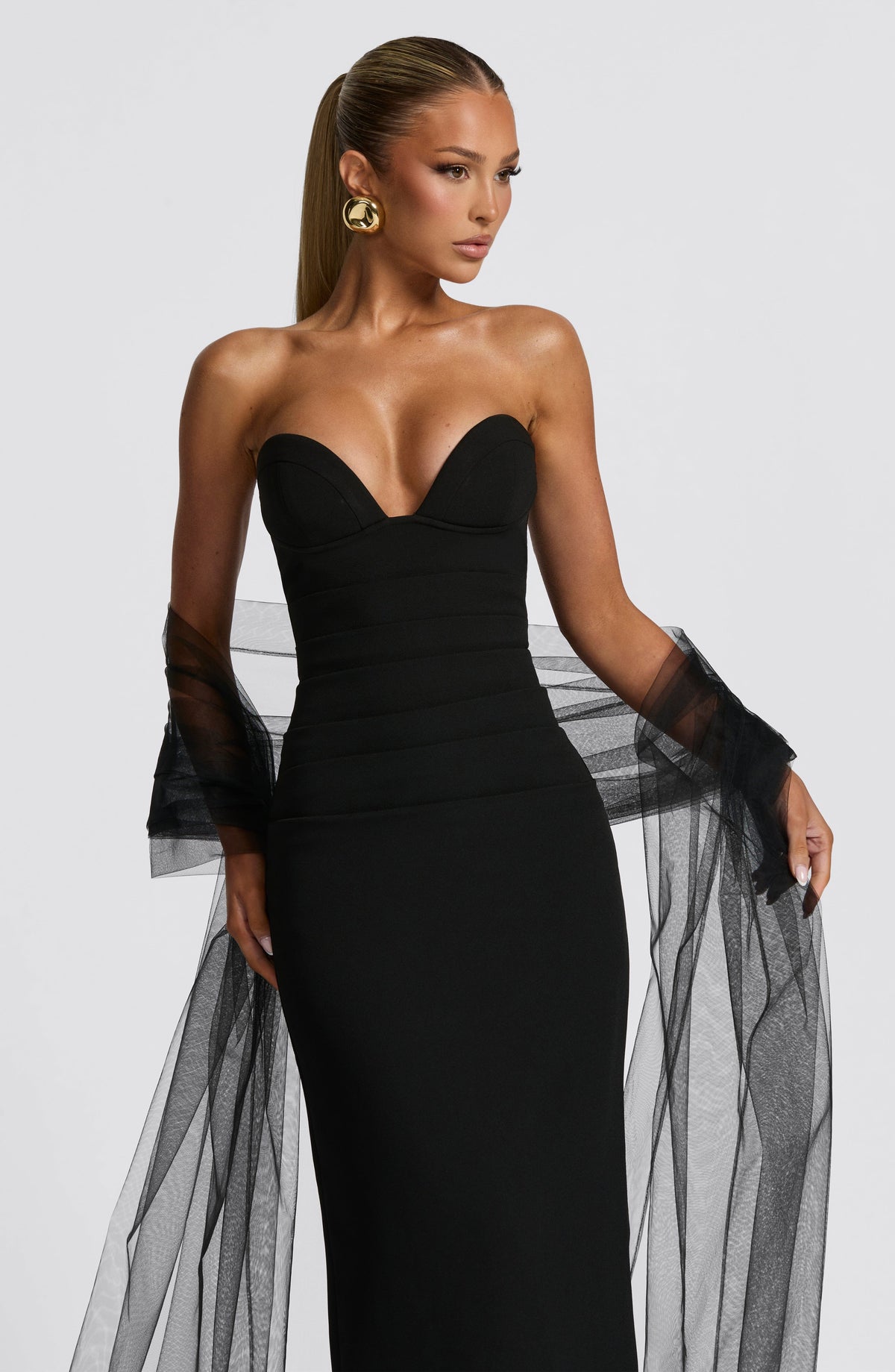 Vestido Maxi Palabra de Honor Naiara