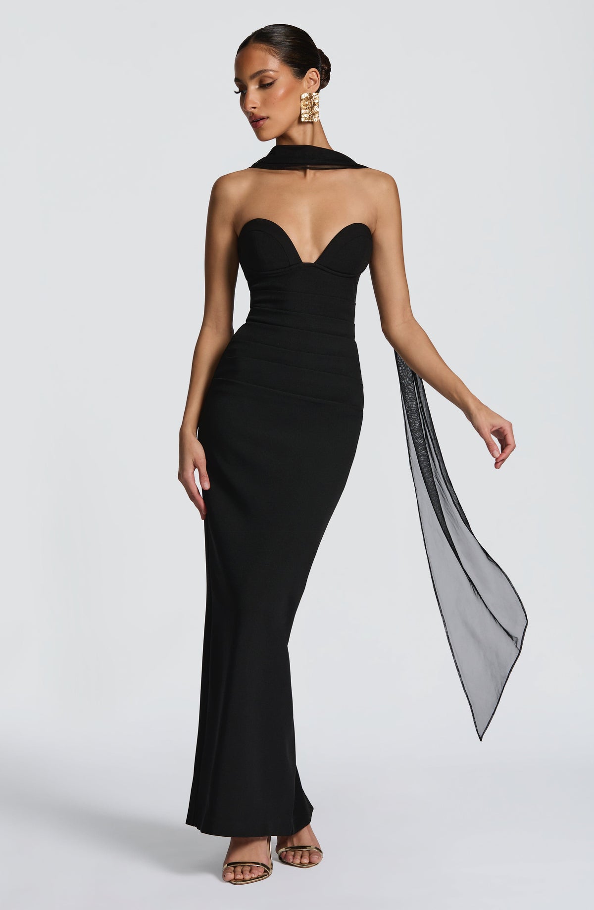 Vestido Maxi Palabra de Honor Naiara