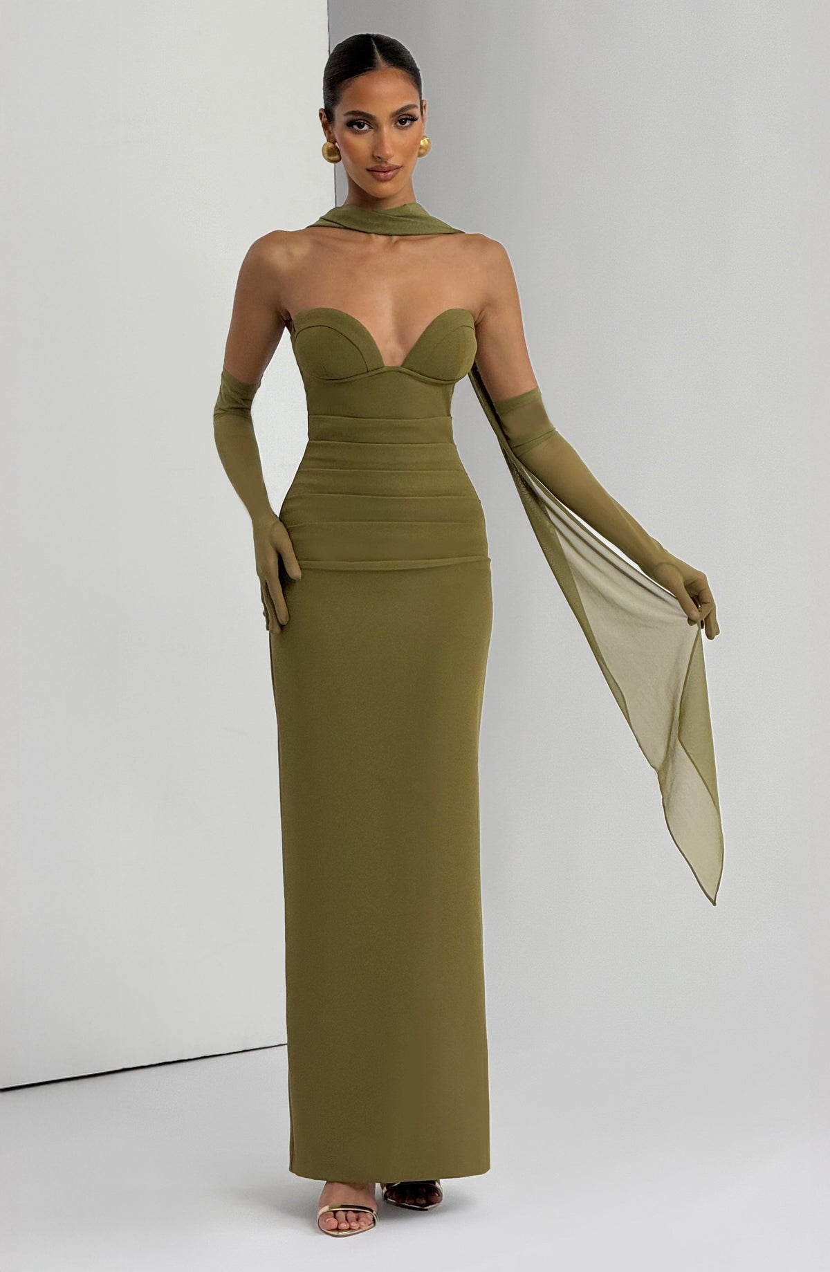 Vestido Maxi Palabra de Honor Naiara