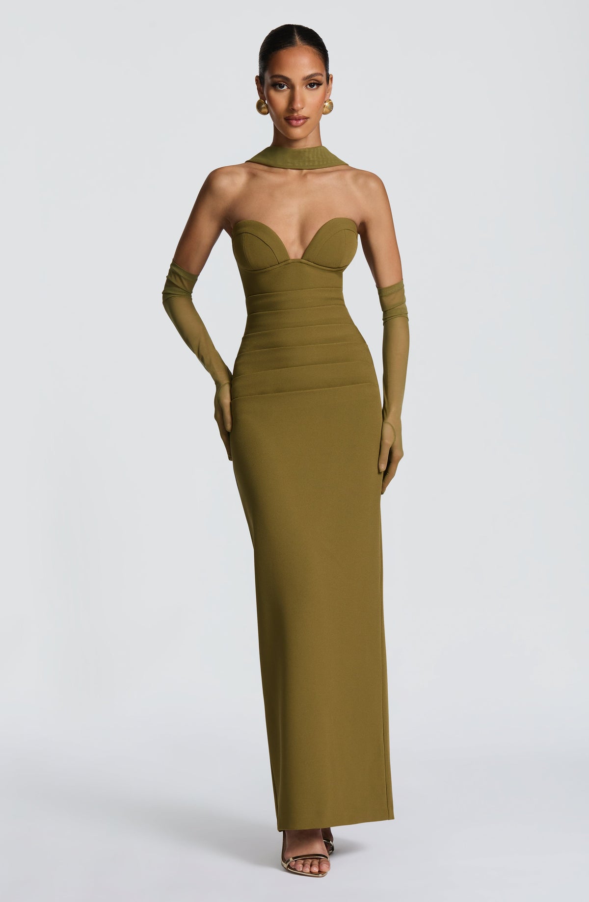 Vestido Maxi Palabra de Honor Naiara