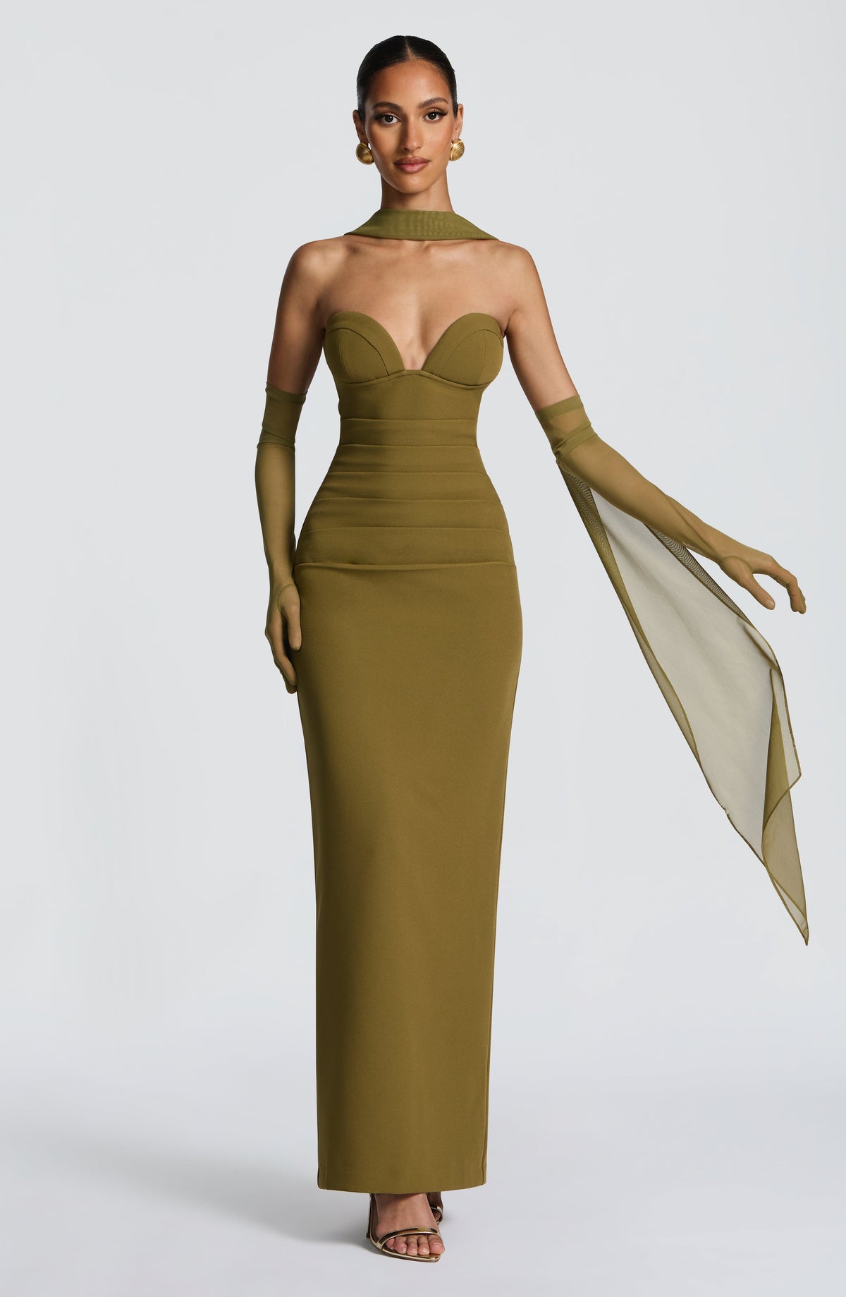Vestido Maxi Palabra de Honor Naiara