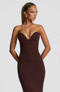 Vestido Maxi Palabra de Honor Naiara