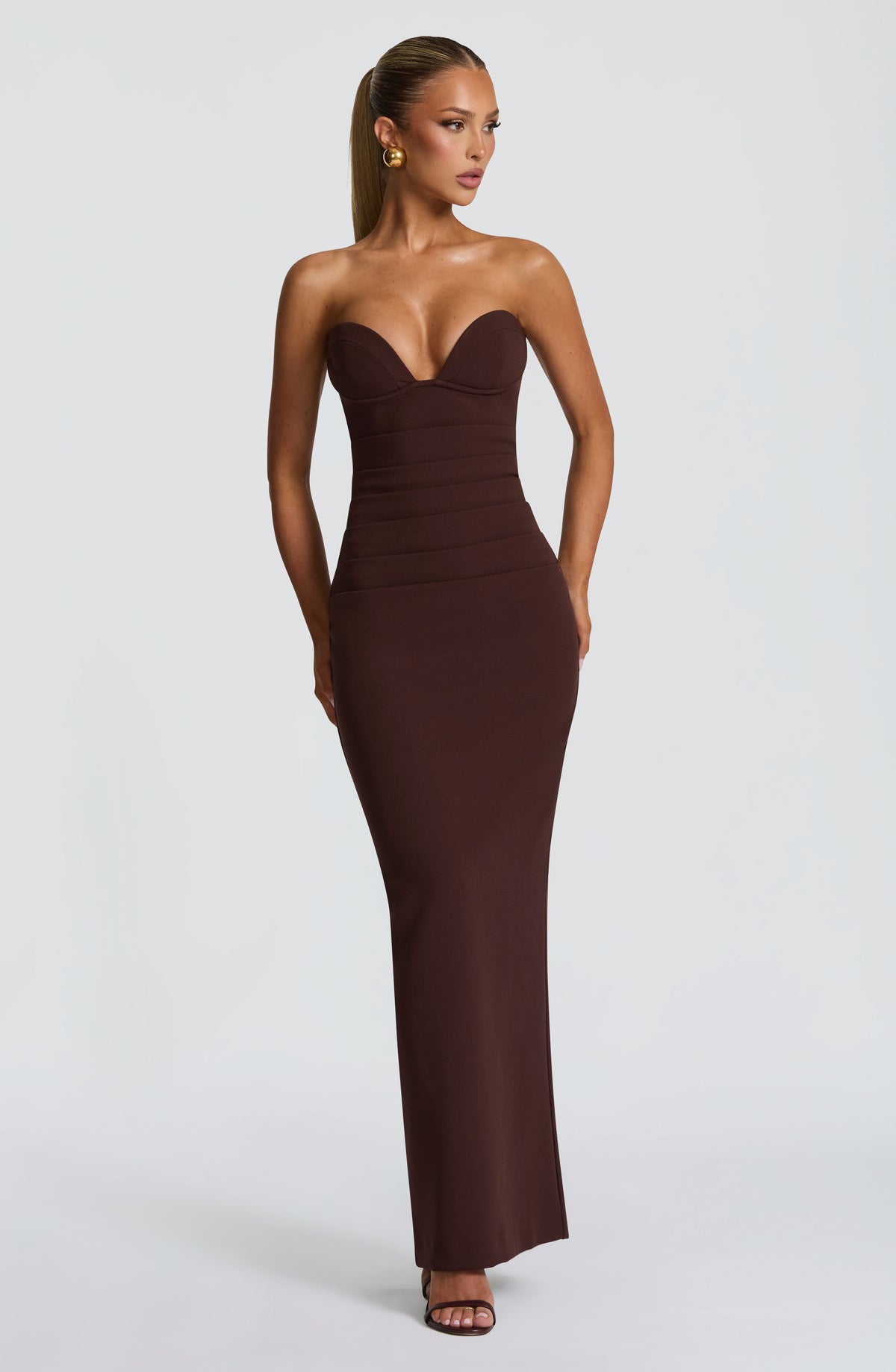 Vestido Maxi Palabra de Honor Naiara