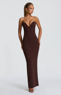 Vestido Maxi Palabra de Honor Naiara