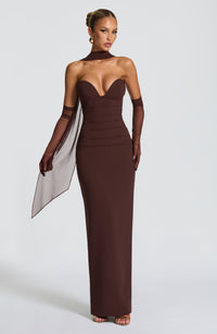 Vestido Maxi Palabra de Honor Naiara