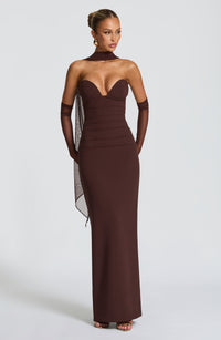 Vestido Maxi Palabra de Honor Naiara