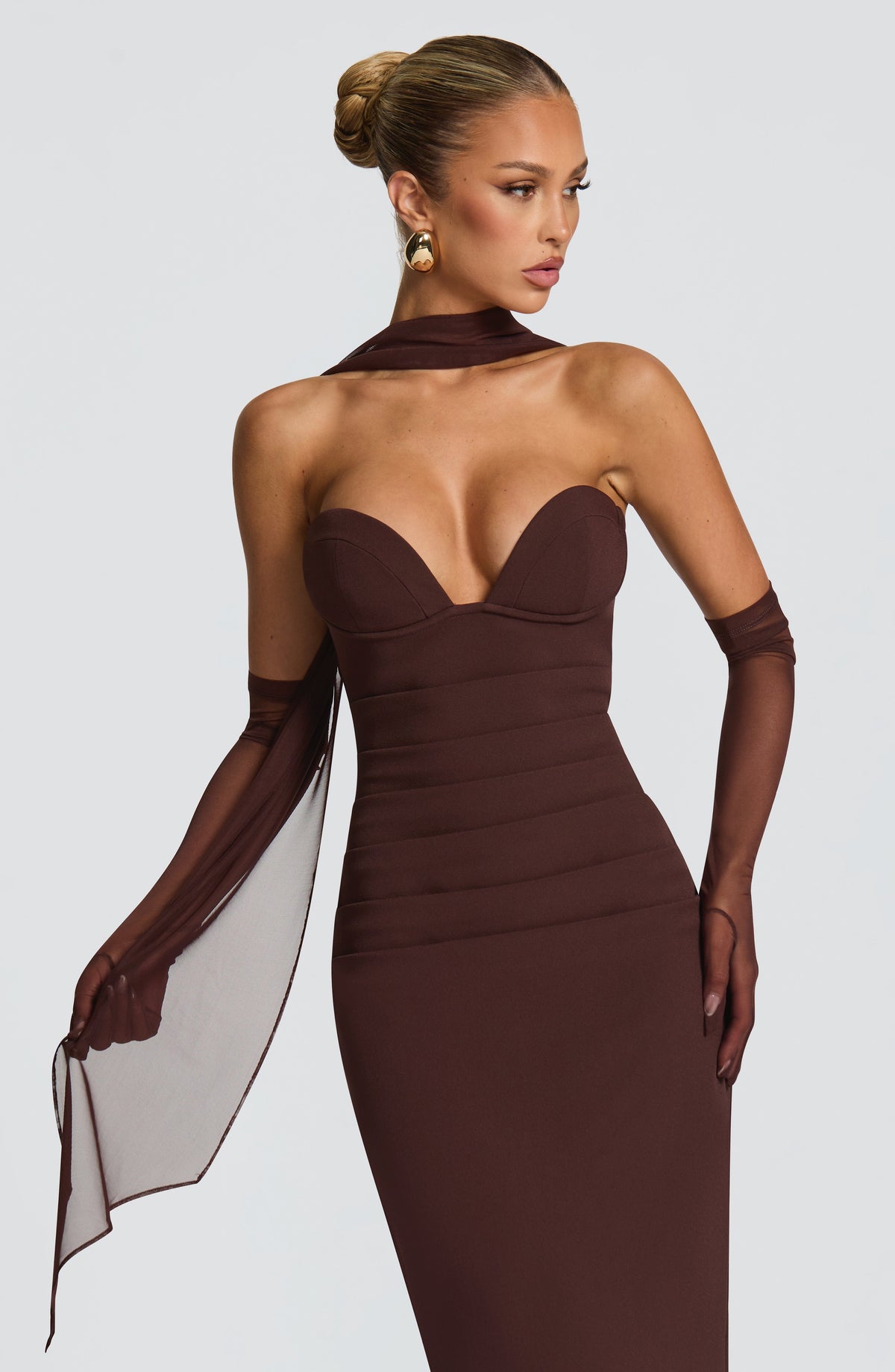 Vestido Maxi Palabra de Honor Naiara