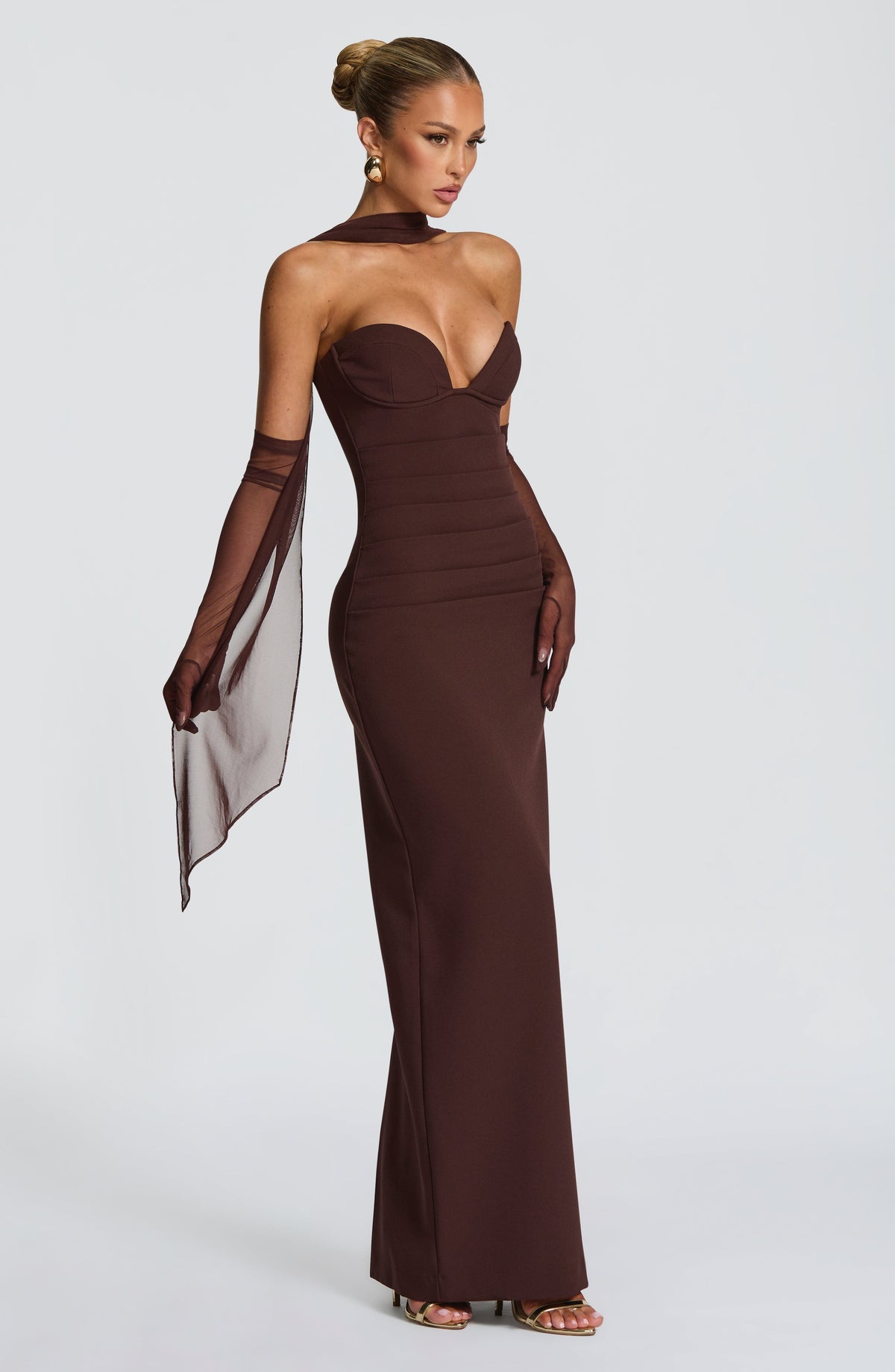 Vestido Maxi Palabra de Honor Julia