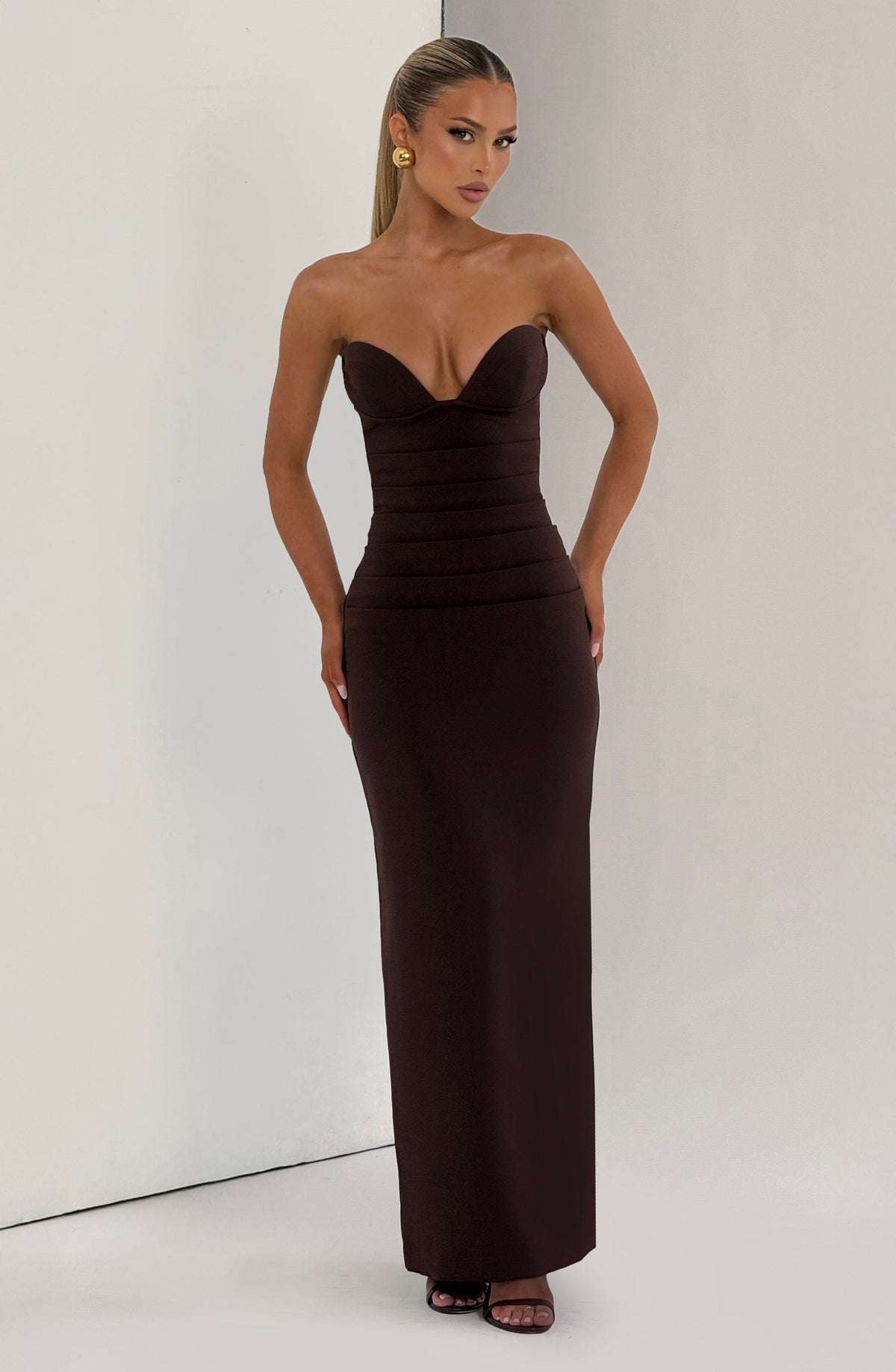 Vestido Maxi Palabra de Honor Naiara