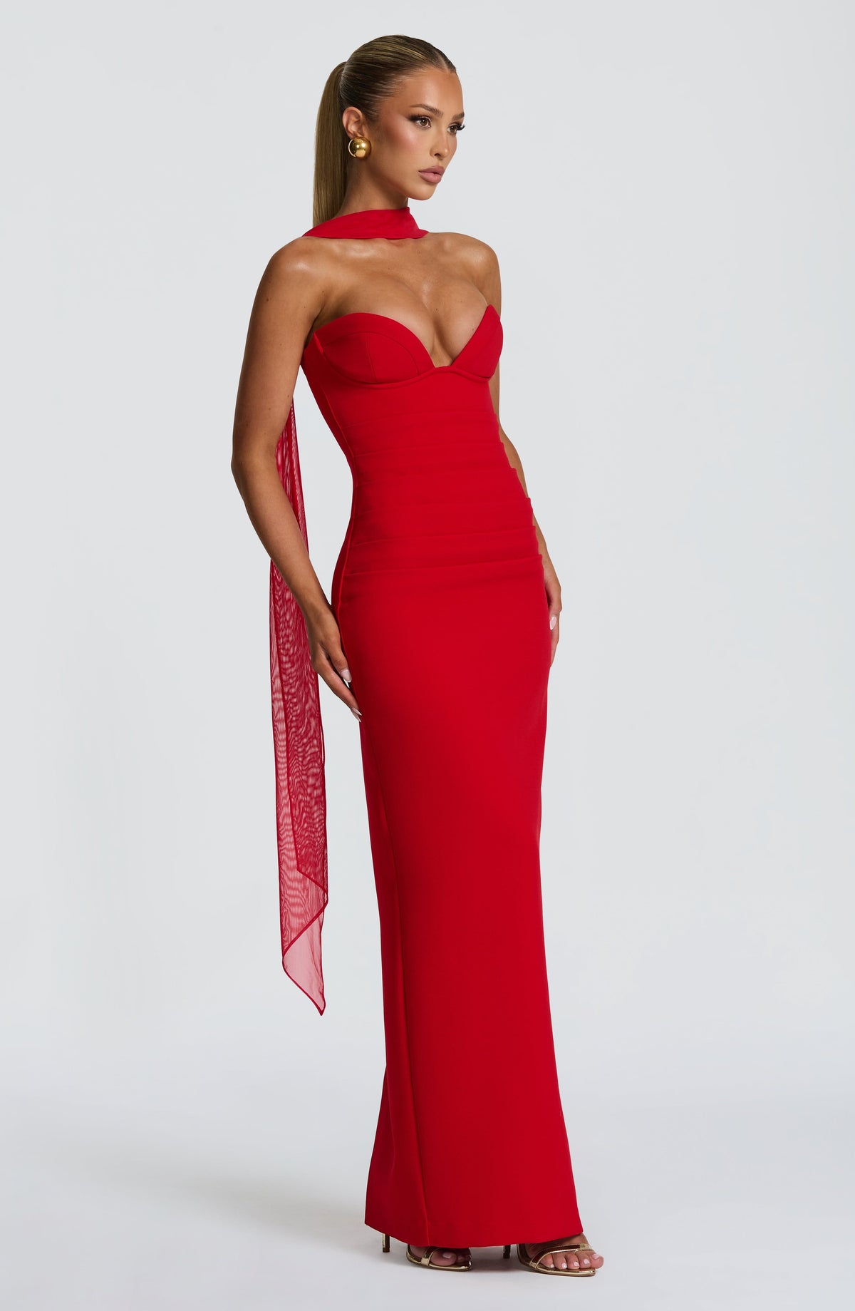 Vestido Maxi Palabra de Honor Naiara