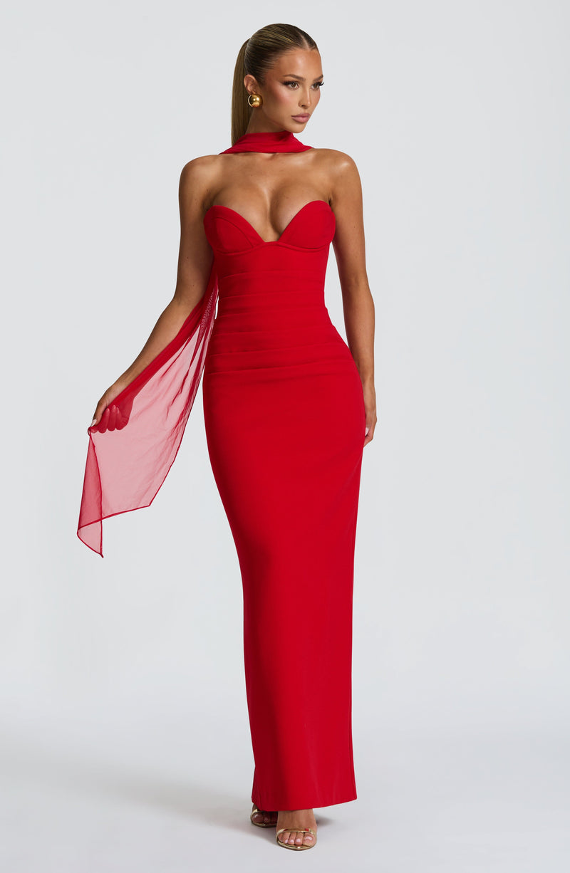 Vestido Maxi Palabra de Honor Julia