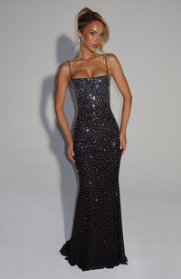 Vestido Maxi con Brillo Julia Dalia