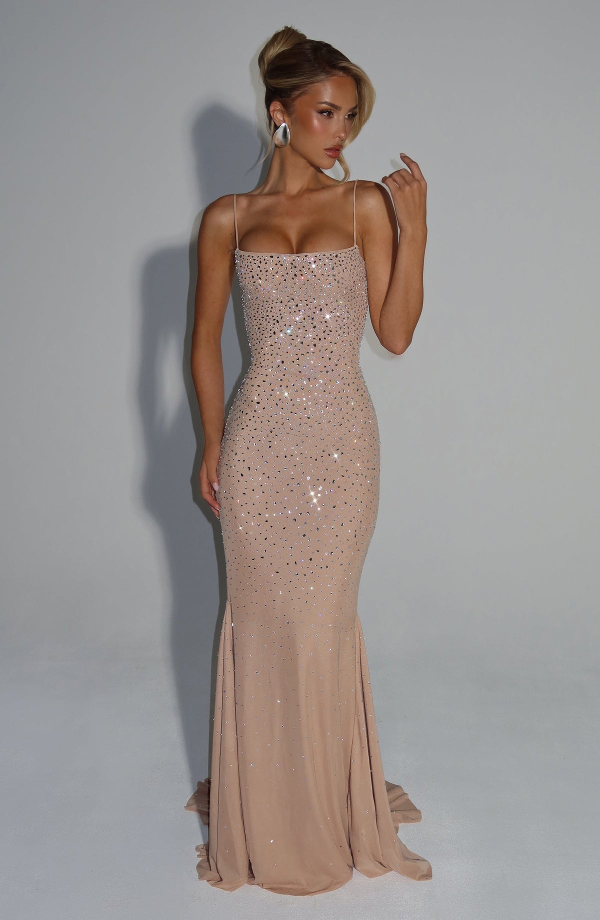 Vestido Maxi con Brillo Julia Sara