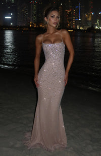 Vestido Maxi con Brillo Julia Sara