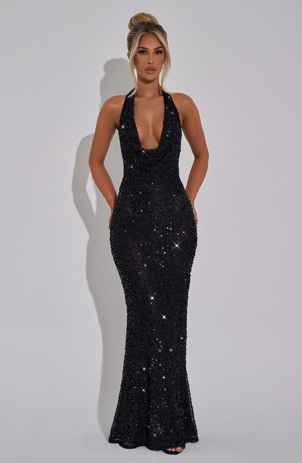 Vestido Maxi con Brillo Alicia Fatima