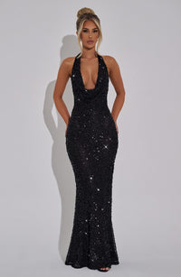 Vestido Maxi con Brillo Alicia Fatima
