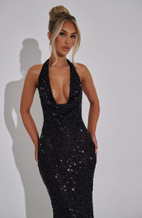Vestido Maxi con Brillo Alicia Fatima