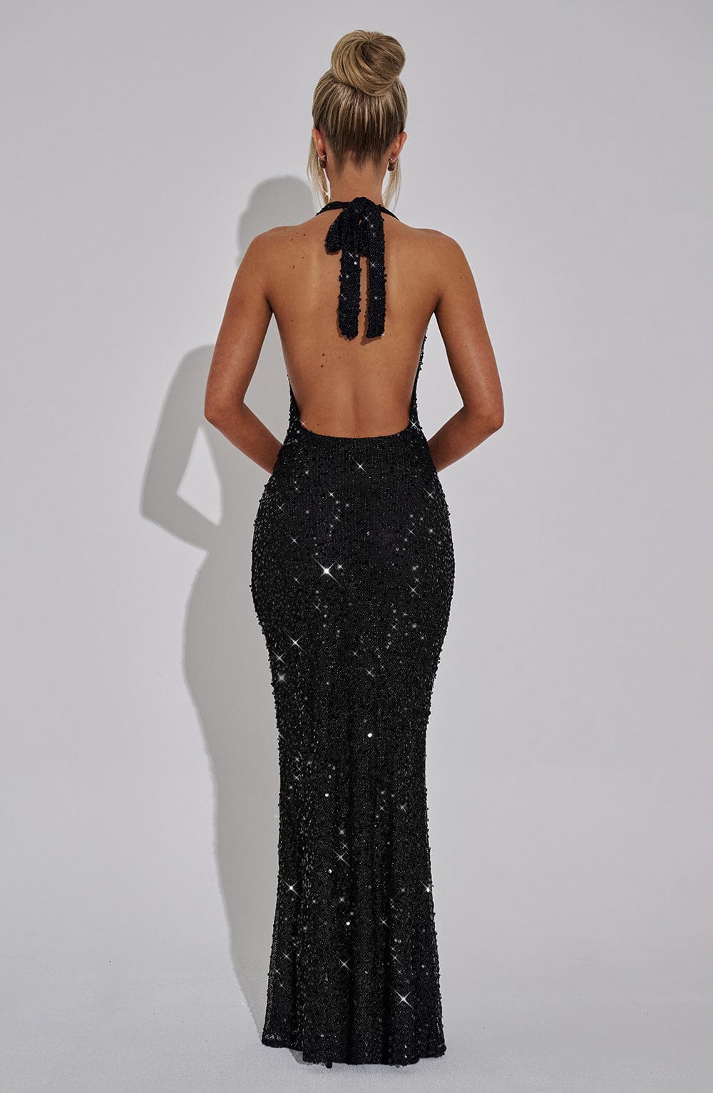 Vestido Maxi con Brillo Alicia Fatima