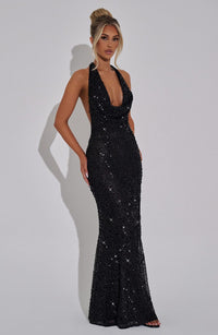 Vestido Maxi con Brillo Alicia Fatima