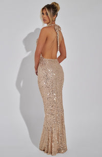 Vestido Maxi con Brillo Alicia Xenia