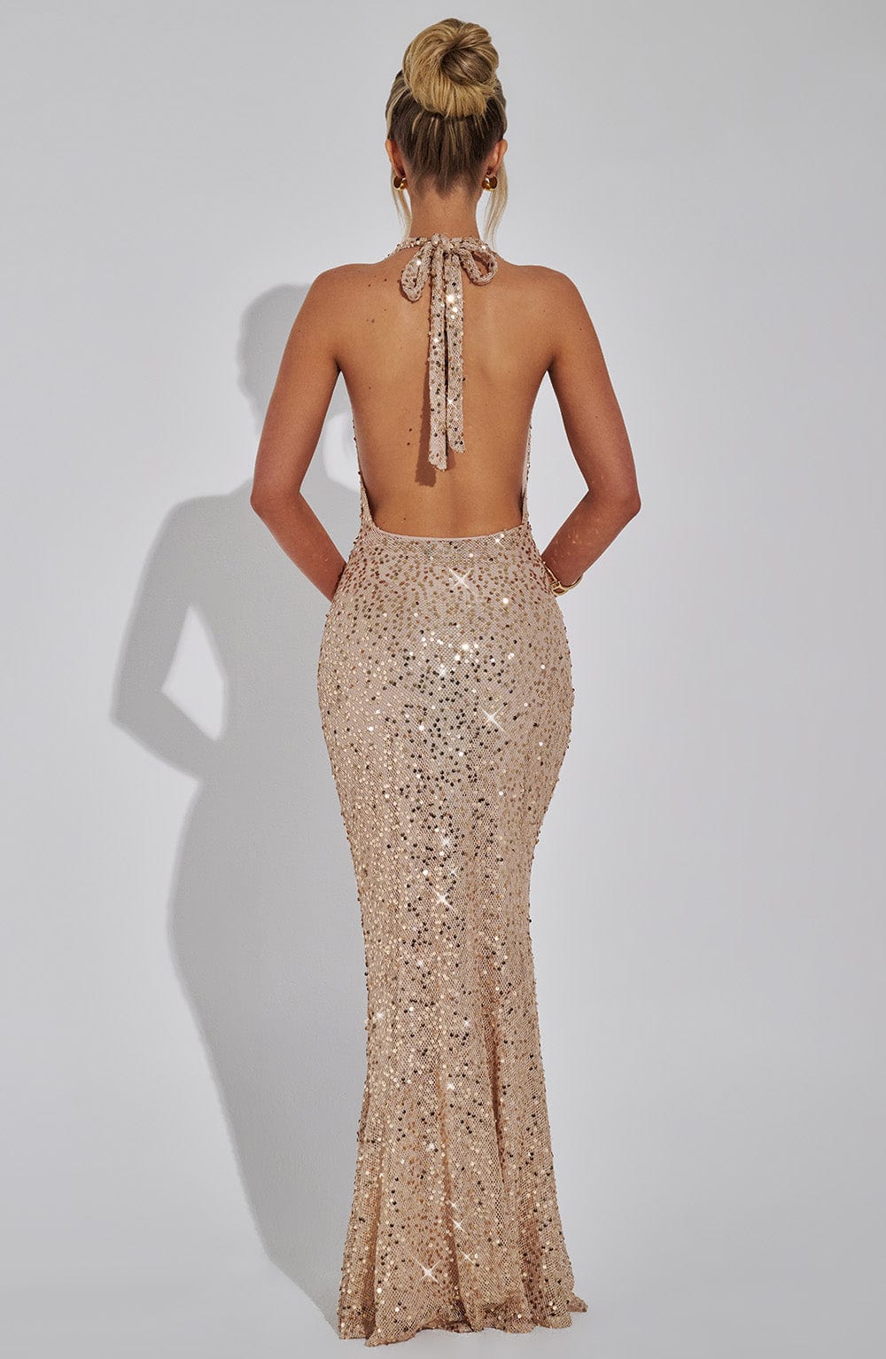 Vestido Maxi con Brillo Alicia Fatima