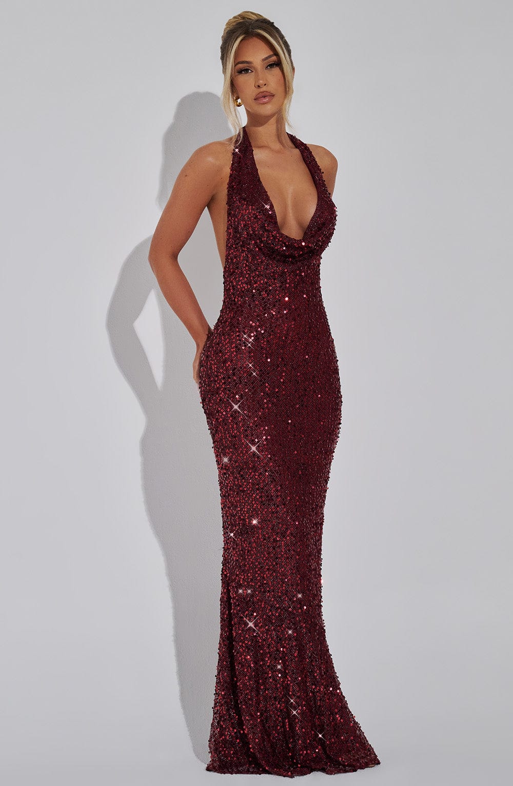 Vestido Maxi con Brillo Alicia Fatima