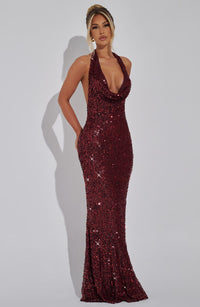 Vestido Maxi con Brillo Alicia Fatima