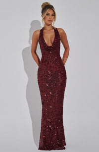 Vestido Maxi con Brillo Alicia Fatima