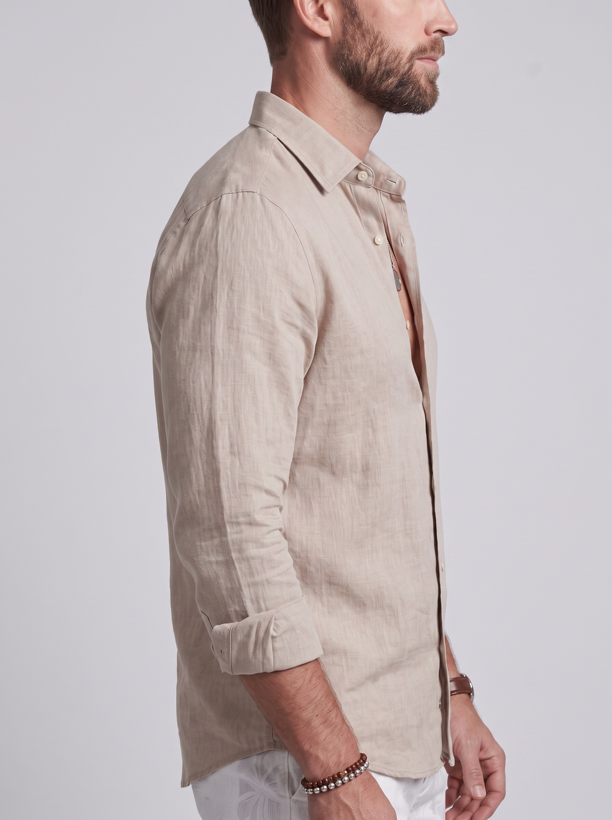 Camisa de Lino Corte Relajado