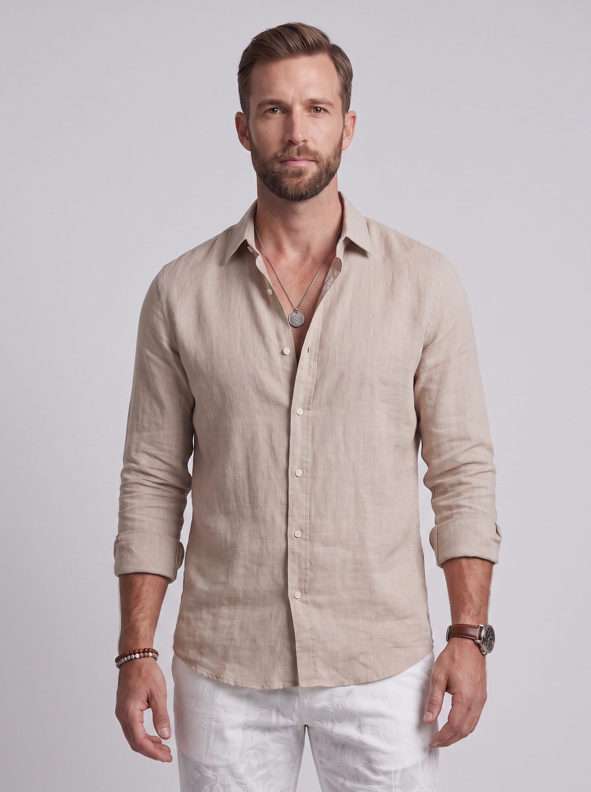 Camisa de Lino Corte Relajado