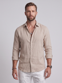 Camisa de Lino Corte Relajado