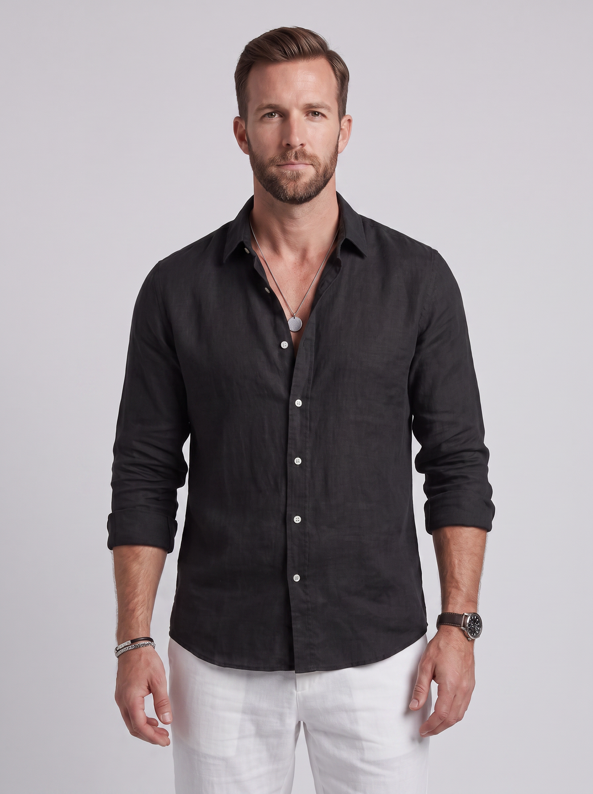 Camisa de Lino Corte Relajado