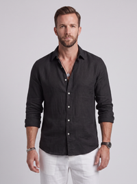 Camisa de Lino Corte Relajado