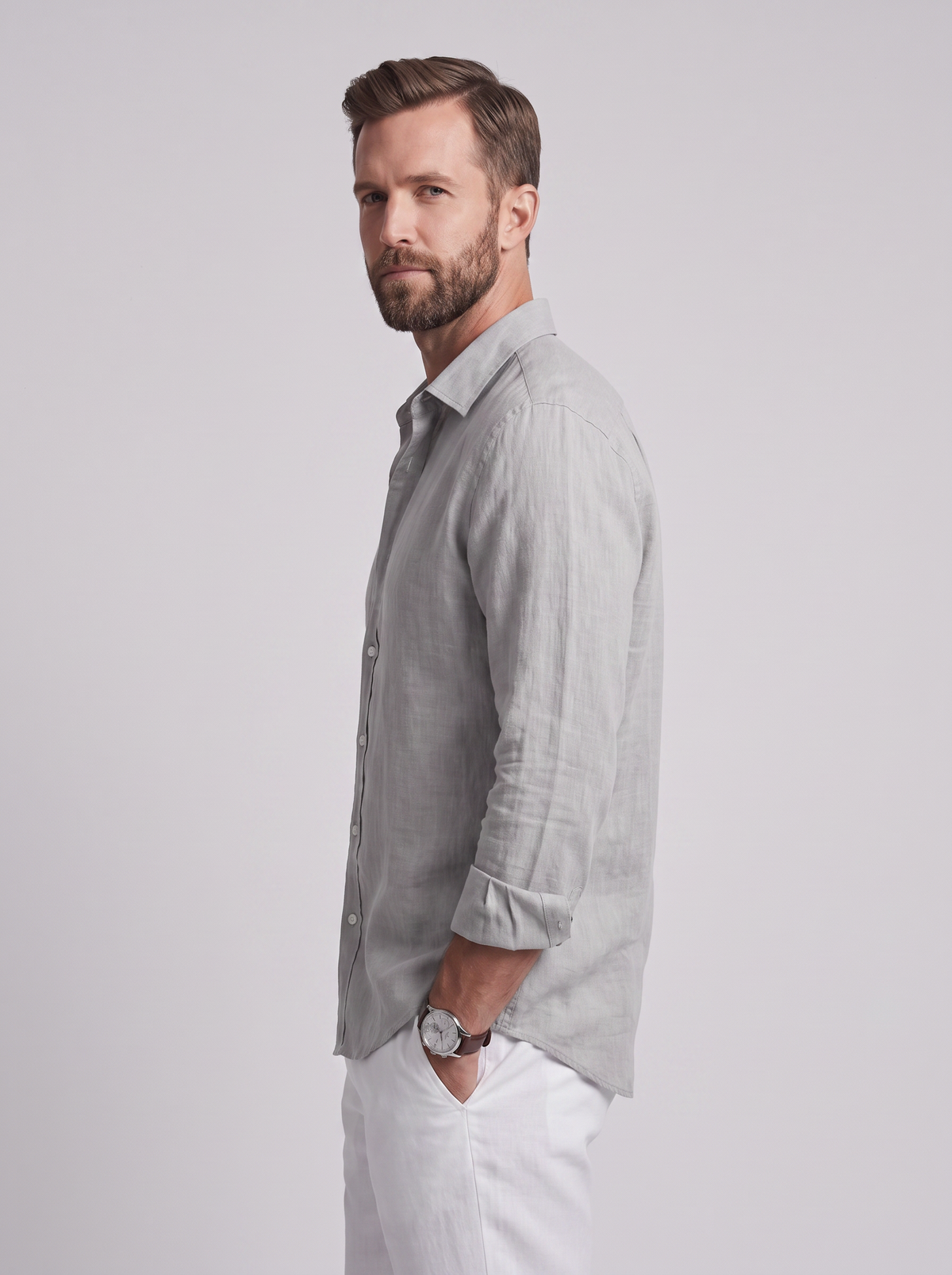 Camisa de Lino Corte Relajado