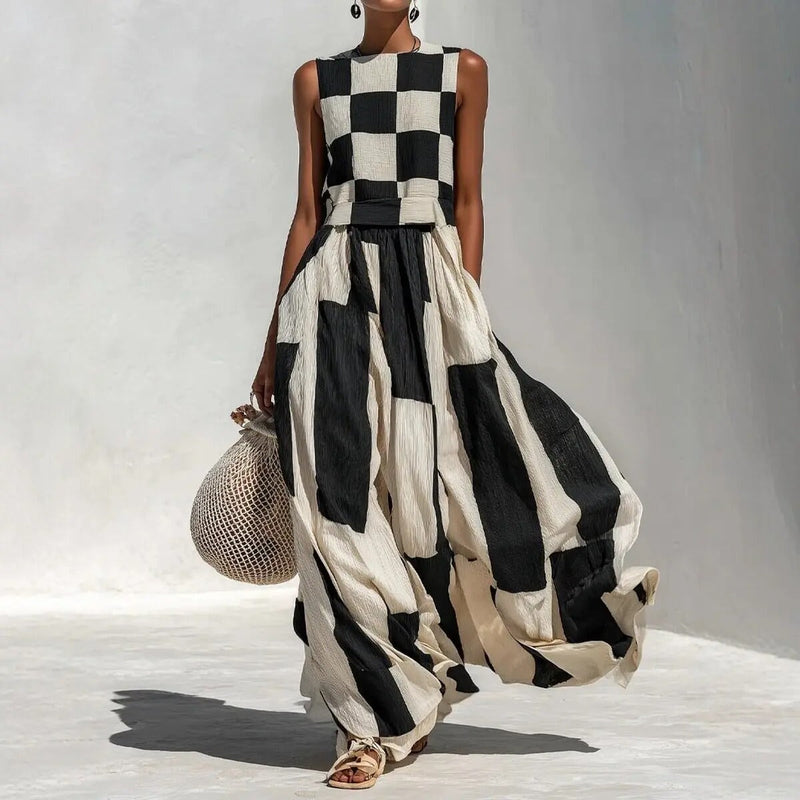 Vestido Maxi Geométrico