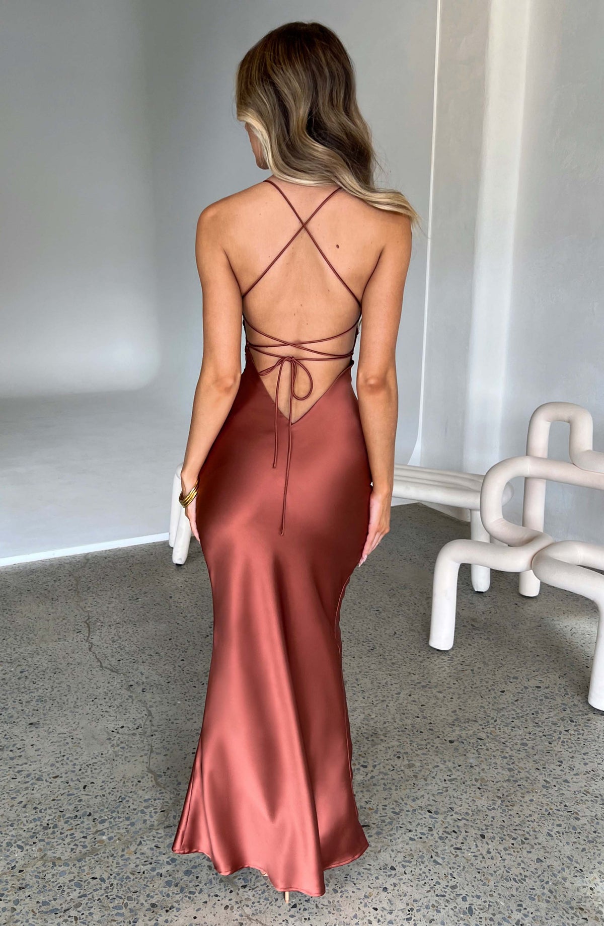 Vestido Maxi con Aberturas Daniela