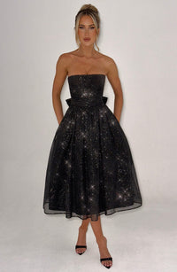 Vestido Midi con Brillo Dafne