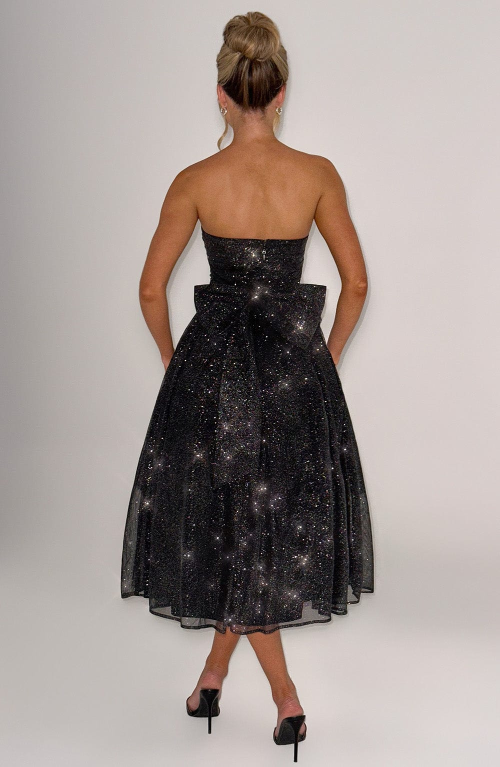 Vestido Midi con Brillo Dafne