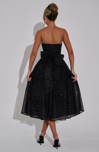 Vestido Midi con Brillo Dafne