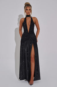 Vestido Maxi con Brillo Mariela Daniela