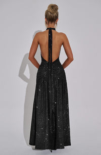 Vestido Maxi con Brillo Mariela Daniela