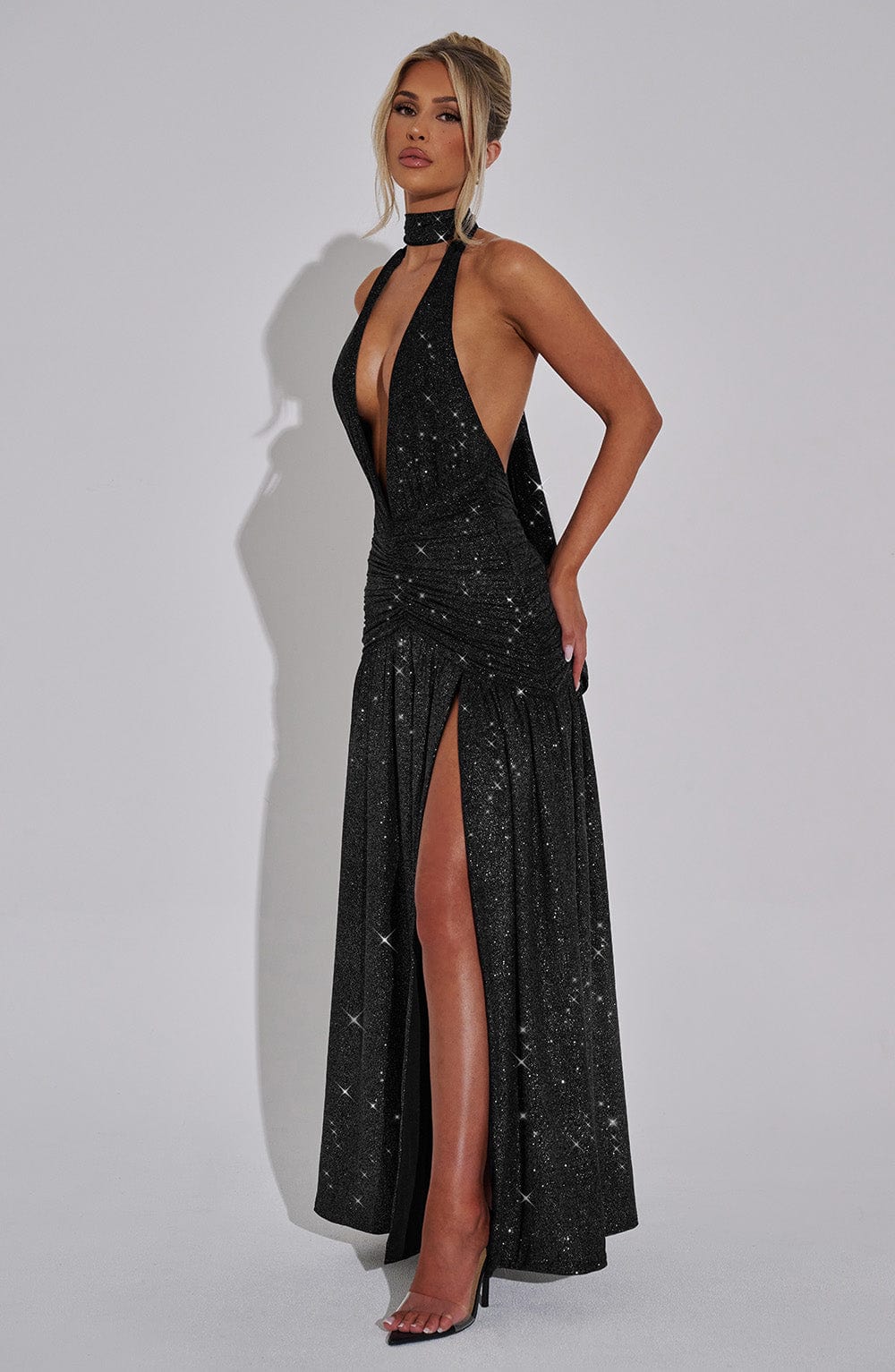 Vestido Maxi con Brillo Mariela Daniela