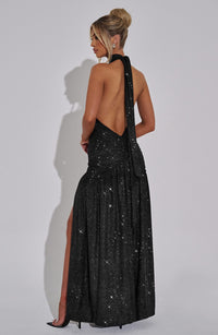 Vestido Maxi con Brillo Mariela Daniela