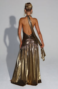 Vestido Maxi con Brillo Nila Ursula