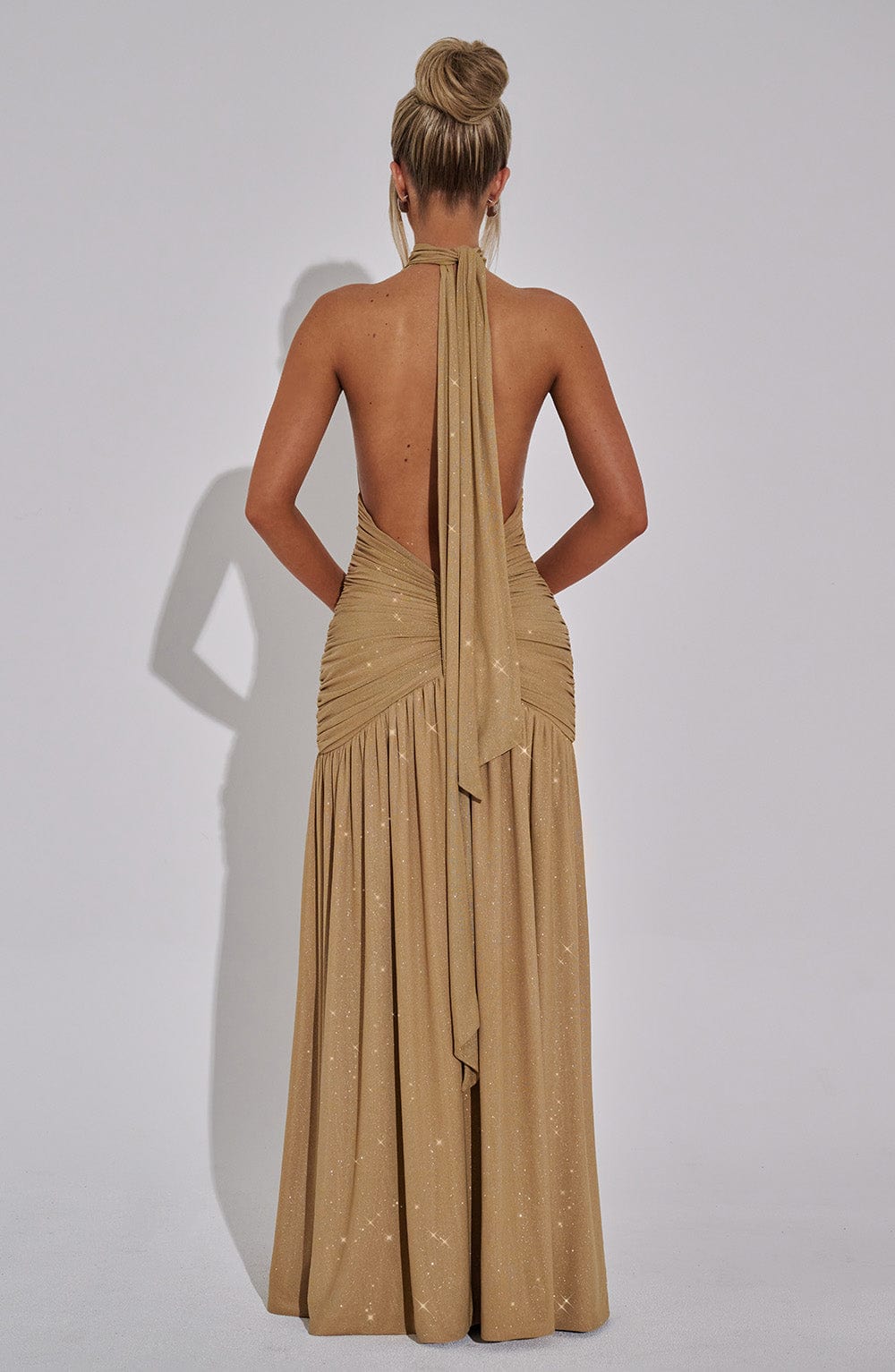 Vestido Maxi con Brillo Mariela Daniela