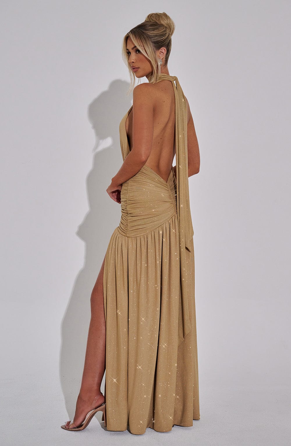 Vestido Maxi con Brillo Mariela Daniela