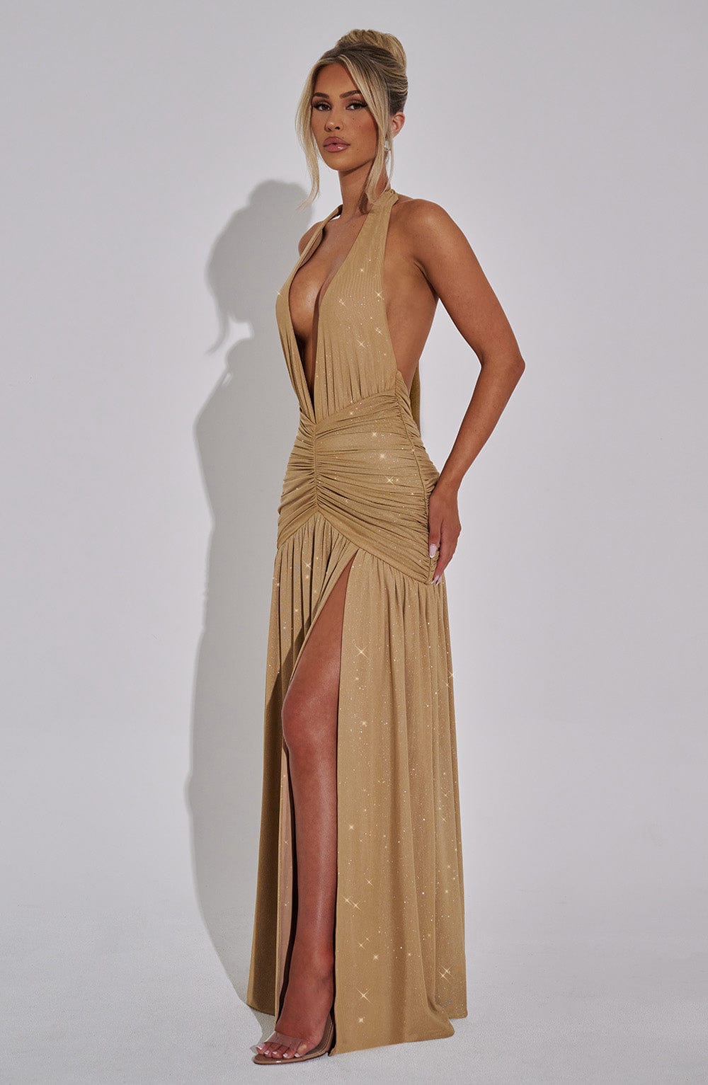 Vestido Maxi con Brillo Mariela Daniela