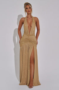 Vestido Maxi con Brillo Mariela Ines